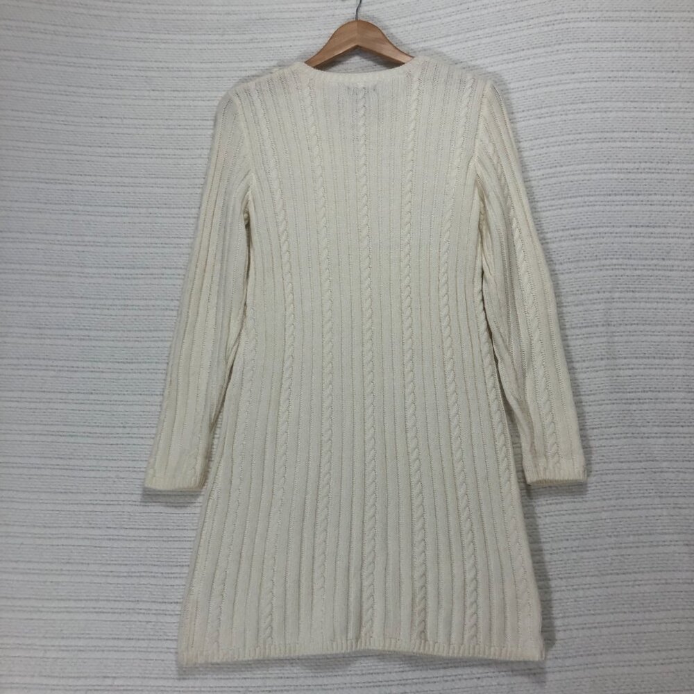 New Directions‎ Women's Size Small White Knit Sweater Dress - Picture 6 of 6